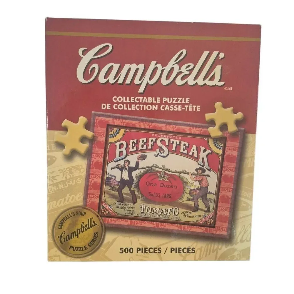 Karmin Campbells Beefsteak Tomato 500 PC Jigsaw Puzzle Vtg AD